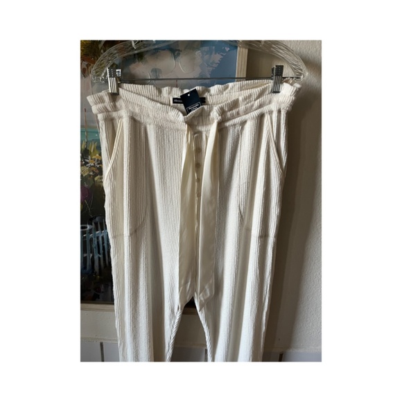 NWT Abercrombie comfort drawstring ribbed loungewear sleep jogger pants pajama - Picture 3 of 7